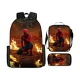 thumbnail image 1 of 3Pcs Spider Hero Graphic School Backpack Set with Thermal Lunch Tote and Pencil Organizer Teen Comic Web Travel Daypack Heavy Duty Student Rucksack, 1 of 2