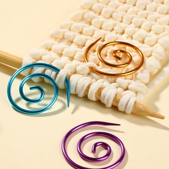 3Pcs Spiral Cable Knitting Needle, Spiral Cable Needle, Circular Knitting Needles,Beginners Knitting Bent Tapestry Needles