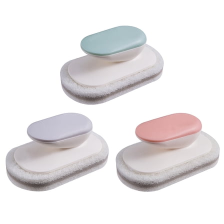 3Pcs Sponge Brush Decontamination Brush Cleaning Brush Home Cleaning Supplies