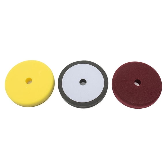 3Pcs Sponge Buffing Pad Foam Polishing Pads Kit 7In Sanding Disc for Car Waxing