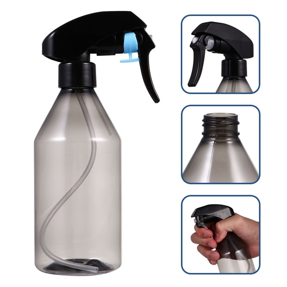 3Pcs Spray Bottle for Plants Black Plastic with Convenient Large Capacity and Simple Use