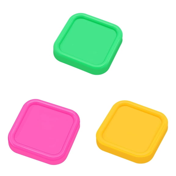 3Pcs Square Pin Cushion Anti Loss Sewing Pin Needle Storage Holder, Push Pins Holder for Sewing Quilting DIY Projects, Random Color Pincushions