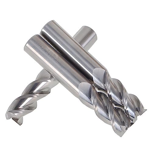 3Pcs Square Nose Carbide Alu-Power End Mill 1/2 Inch Shank Diameter 3 Flute 45 Degree Helix$$Tools