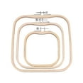 thumbnail image 1 of Yauxim Embroidery Hoop 3Pcs Adjustable Square Embroidery Hoop Wood Stitching Frame for Embroidery Needlecraft and Stitching Project, 1 of 7