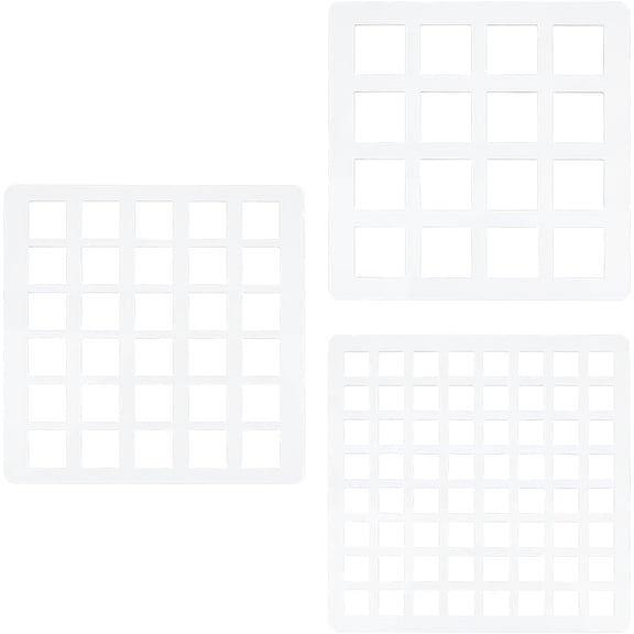 3Pcs Square Swatching Template Stencil 5.9x5.9inch Acrylic Drawing Stencils Paint Stencils