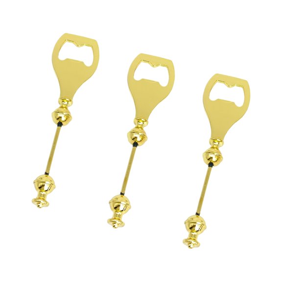 3Pcs Stainless Steel Bendable Bottle Opener Decorative for Bartenders DIY Beaded