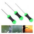 3Pcs Stainless Steel Carp Fishing Splicing Needle Baiting Hook Drill Rig Tools