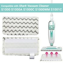 3Pcs Steam Mop Pads Replacement, for Shark S1000 S1000A S1000C S1000WM S1001C, Washable Replacement Cleaning Accessory, White
