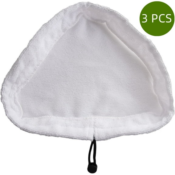 3Pcs Steam Mop Pads,Washable Microfiber Cleaning Pads Compatible Shark X5 H20 S302 S001 Steam Mop,White