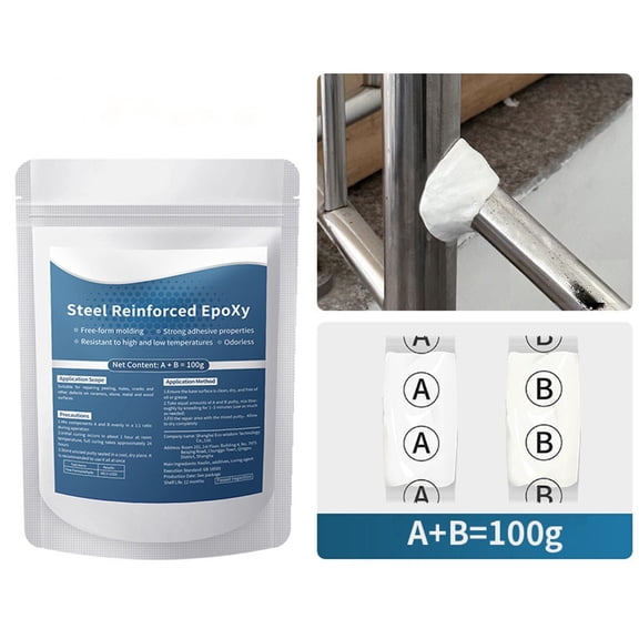 3Pcs Steel Reinforced Epoxy Putty,3.52oz Waterproof Heat-Resistant Repair Kit,for Bonding Metal,Plastic,Wood