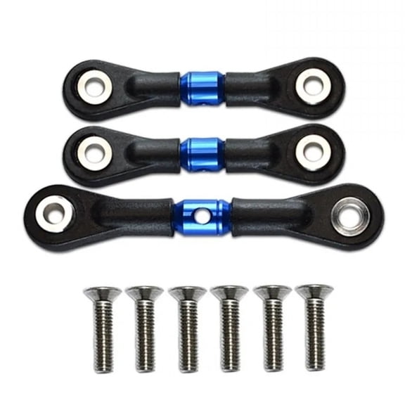 3Pcs Steering Pull Rod Servo Rod System for TT-02 TT02T 1/10 RC Car Upgrade Kits