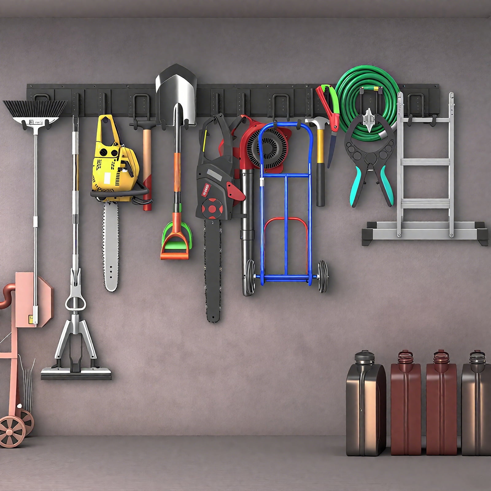 Tool Chest Hose Holder VEVOR 19 Slots Garden Tool Organizer Yard