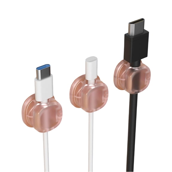3Pcs Strong Adhesive Cord Holders Cable Clips for Home Car Desktop Cable Clamps