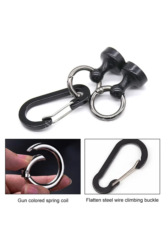 3Pcs Strong Magnetic Keyring Clip Buckle Quick Release Keychain Camping Hook Us