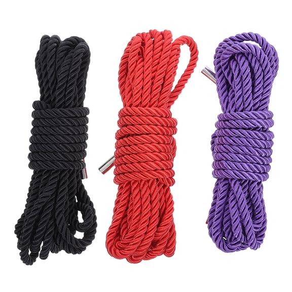 3Pcs Sturdy Polyester Cord Rope for Camping Tent Lines and Outdoor Clothes Hanging