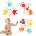 thumbnail image 1 of 3Pcs Suction Cup Spinner Toys for Baby 12-18 Months Infant Travel Spinning Top Toys Bath Toy Age 1 2 3 High Chair Toys for Toddlers Girls Boys Gifts, 1 of 8