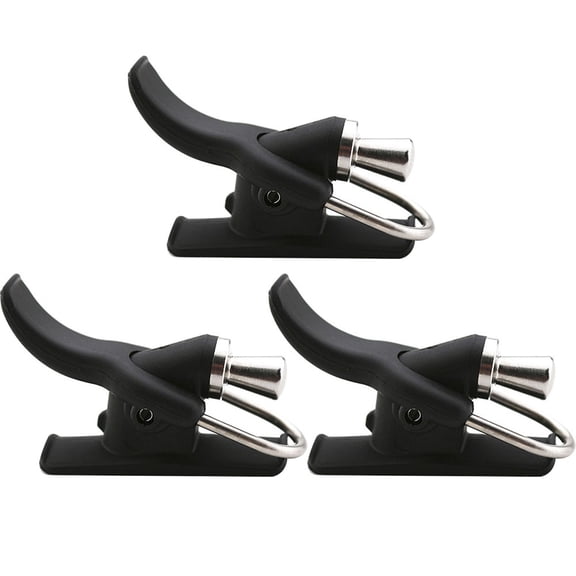 3Pcs Surf Fishing Casting Trigger, Black Nylon & Stainless Steel Finger Protector for Long Distance Casting