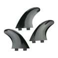 3Pcs Surfboard Fins PVC Quick Release Replacement Tri Fin Set for