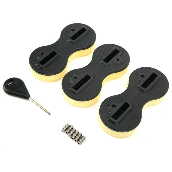 3Pcs Surfing Board Fins Box Set 8 Shaped Fins Surfing Plugs with Fin Key and Screws5 Degree