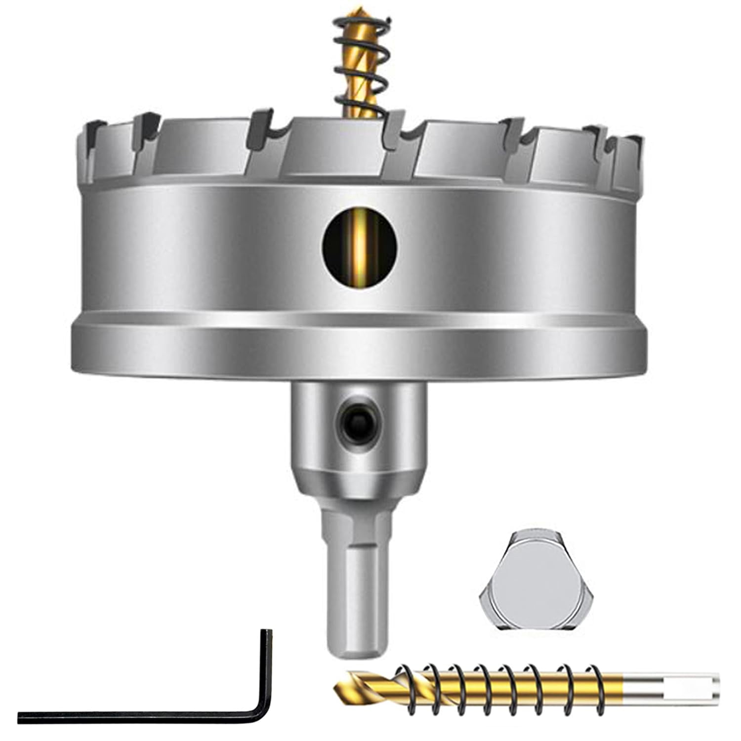 Hole Carbide Hole Saw Kit Tipped Hole Saw Drill Bit 16-50mm Hole Saw Cutter Set For Metal Stainless Steel Iron Copper - View #9