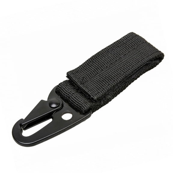 3Pcs Tactically Nylon Webbing Buckle Backpack Hanging Buckle Keychain Belt Clip Carabiner 360 Degree Rotating Strap Clip