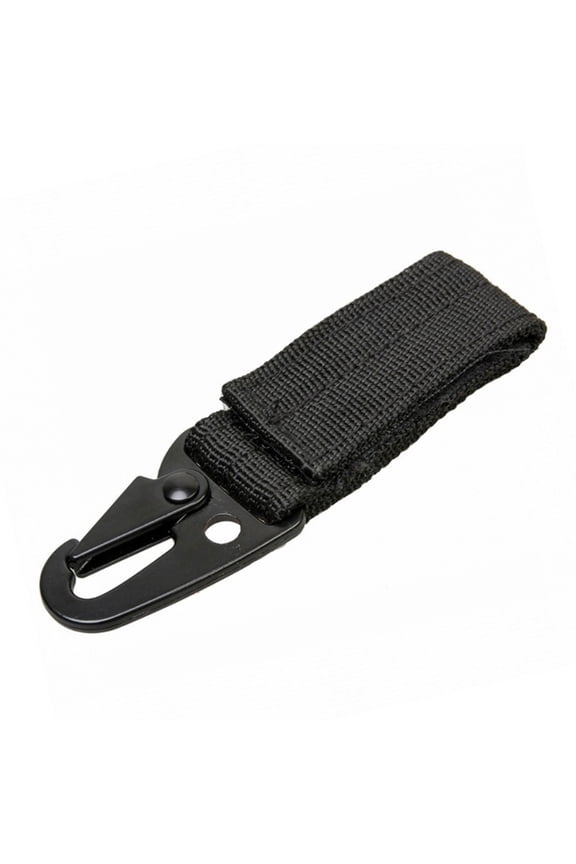 3Pcs Tactically Nylon Webbing Buckle Backpack Hanging Buckle Keychain Belt Clip Carabiner 360 Degree Rotating Strap Clip