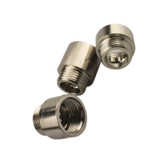 3Pcs Tap Extension Connector Internal External Thread Heavy Duty Stainless Steel Plumbing Temperature Resistant
