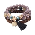 thumbnail image 1 of 3Pcs Tassel Wooden Beads Resin Combination Bracelet Gift Jewelry Accessories, 1 of 7