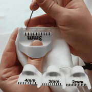 3Pcs Template for Sewing - Sewing Template Kit for Consistent Stitches, 3 Sizes Non-Slip Sewing Template, DIY Stitching Guide Tool for Seam Finishing, Quilting & Sewing Aids White - 2mm, 3mm, 4mm