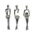 thumbnail image 1 of 3Pcs Thinker Statue Abstract Art Figurines Resin Collectible Decorative Sculpture for Bookshelf Home Office Living Room Table Desktop, 1 of 8