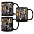 thumbnail image 1 of 3Pcs Tool Box Coffee Mug Toolbox Mechanic Mug Unique Ceramic Cup Gift Coffee Cup Double-sided Design, 1 of 8