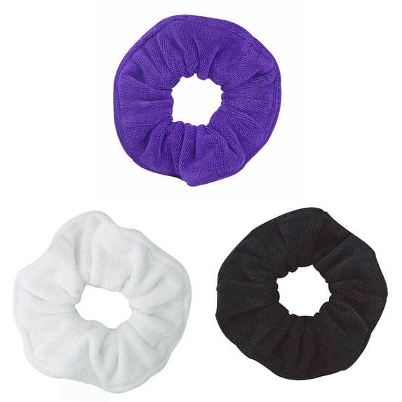 3Pcs Towel Scrunchies for Drying Hair, Absorbent Thick Ponytail Holder Wet Hair Accessories