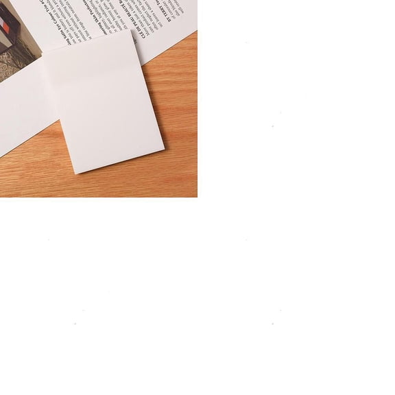 3Pcs Transparent Sticky Notes Memo Pad White 95x70mm 50 Sheets Per Pad