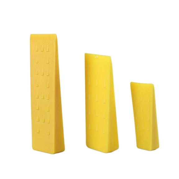 3Pcs Tree Felling Wedges with Storage Bag, Chain Saw Logging Supplies, Splitting Wood Cutting Cutting Wedges Portable Logger Tool Accessory 5 8 10inch