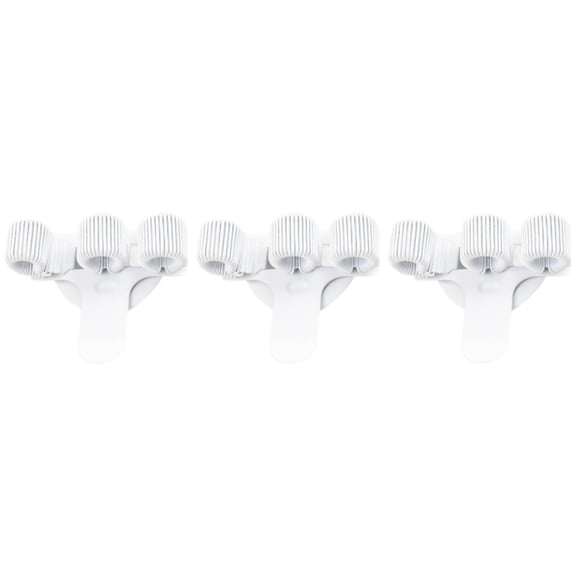 3Pcs Triple Hole Pen Organiser with Pocket Clip Metal Pen Clip for Office Staff