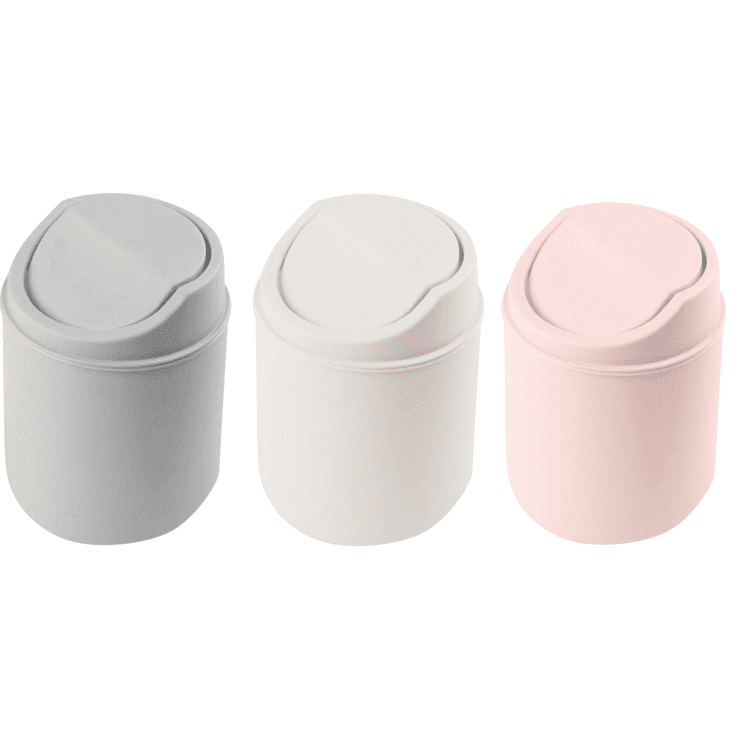 3Pcs Twinkling 2025 Latest Mini Desktops Trash Can Mini Desktop Trash