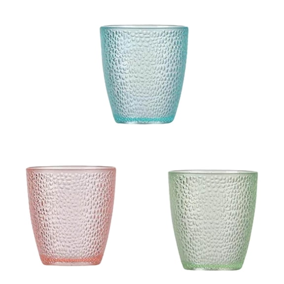 3Pcs Unbreakable Acrylic Glasses Set Colorful Drinking Cups for Restaurant and Home Shatterproof Barware for Juice, Cocktails, Hot or Cold Drinks BPA Free Assorted Colors,Green