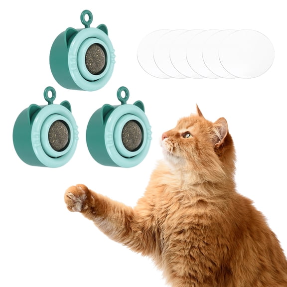 3Pcs Universal Catnip Balls Cat Teeth Cleaning Ball, Blue