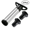 thumbnail image 1 of 3-Piece Wine Vacuum Pump Set with 2 Reusable Cork Stoppers for Wine Preservation and Freshness, Airtight Seal, 1 of 5