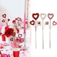 thumbnail image 1 of 3Pcs Valentine's Day Glitter Puffy Heart Foam Picks Sparkly Heart on Sticks Valentines Floral Picks for Wedding Birthday Party Cake Decorations Vase Floral Arranging Table Centerpiece Supplies, 1 of 8