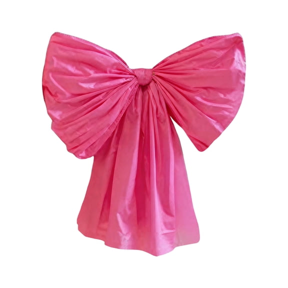 3Pcs Valentines Large DIY Half-finished Bows, Hanging Valentine & Galentines Bow Decor for Home Bedroom Kitchen Classroom Party & Office