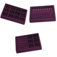 thumbnail image 1 of 3Pcs Velvet Bracelet Bangle Display Tray s Pendants Jewelry Storage Box, 1 of 8