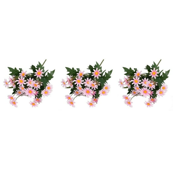 3Pcs Vibrant 24 Head Daisy Bouquets: Fresh Home Decor In Various Colors
