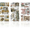 thumbnail image 1 of 3Pcs Vintage Sewing Machine Furniture Transfer 6x12inch Retro Dress Rub on Transfer Self-Adhesive Wall Art Decals for Bedroom Living Room Desk Table Decoration, 1 of 7