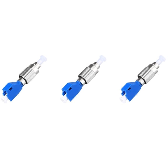 3Pcs Visual Fault Locator Adapter, Hybrid Fiber Optic Connector Adapter,Single Mode 9/125Um Male to LC Female Adapter