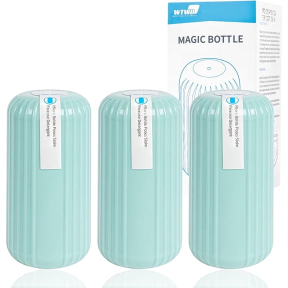 3Pcs WTWD Automatic Toilet Cleaner - Prevents Hard Water Stains, Reduce Scrubbing, Toilet Tank Cleaner, Automatic Toilet Bowl Cleaner, Magic Bottle Design for Stain-Free Hands, Septic Safe