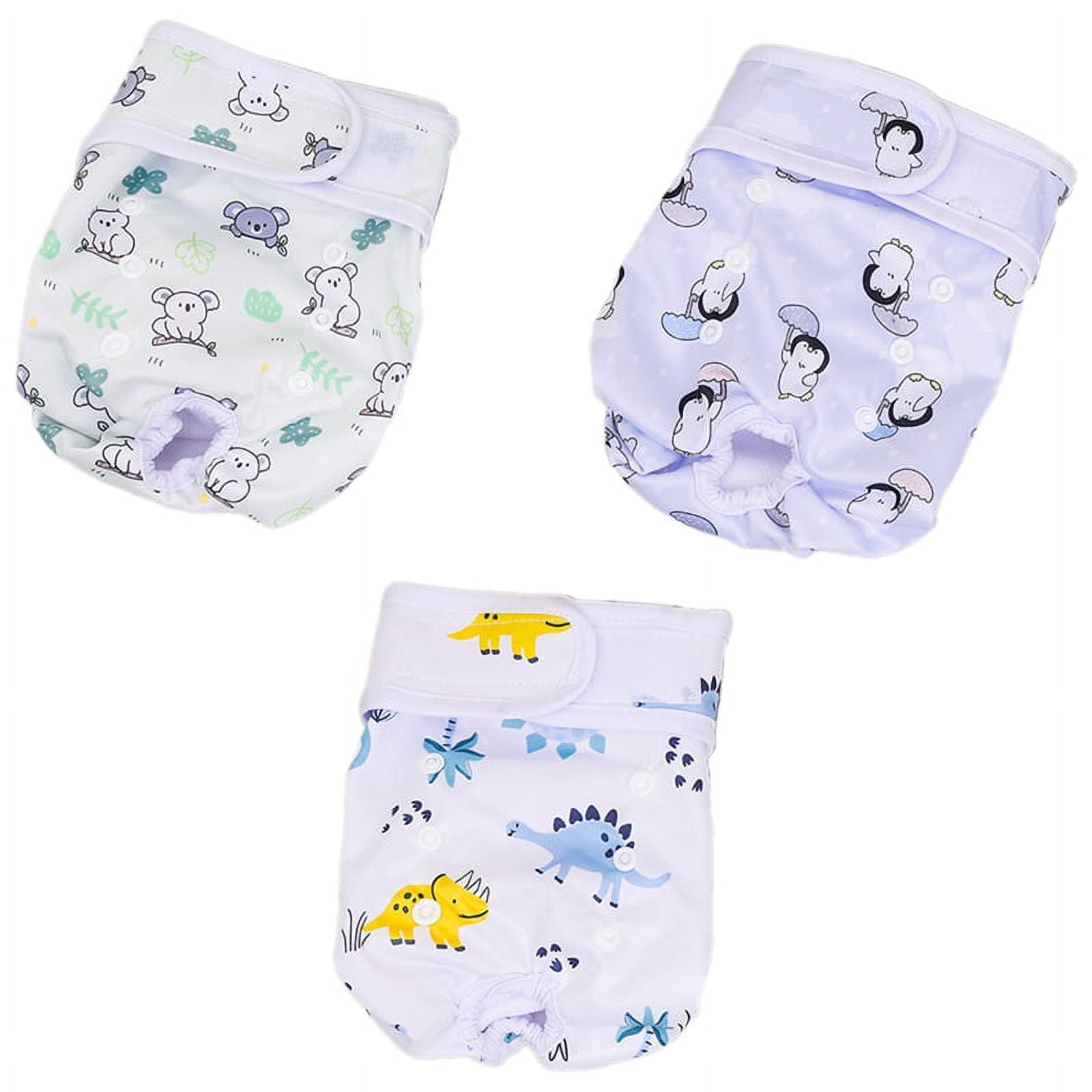 3Pcs Washable Dog Diapers Female Reusable Doggie Diapers, Puppy Diapers