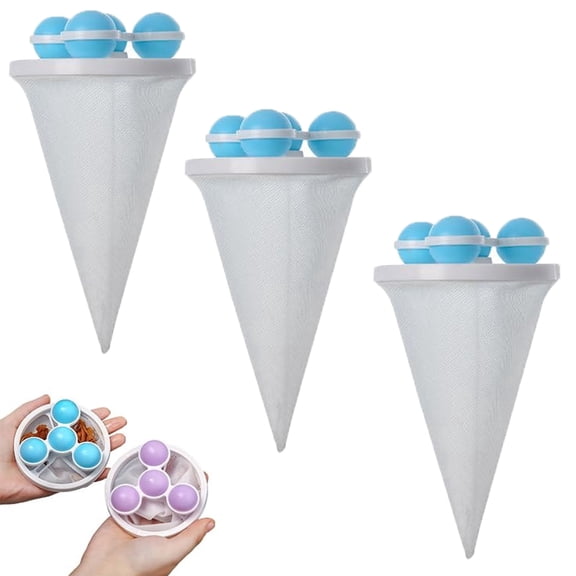 Washing Machine Hair Filter Bag Kit, Reusable Floating Lint Catcher, Large Laundry Pet Hair Catcher for Dog Cat Fur