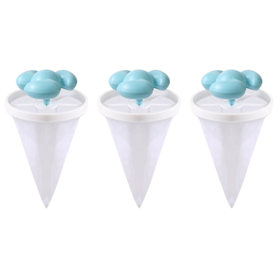 3Pcs Washing Machine Hair Filter Bags – Reusable Lint & Pet Hair Catcher for Laundry, Vortex Float Mesh Lint Remover & Washer Filter(Blue)