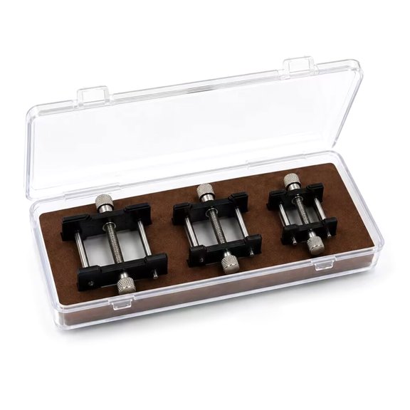 3Pcs Watch Movement Holder Fixed Use Watch Repairing Accessory Home Use Lightweight Wristwatch Case Vice Clamp